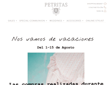 Tablet Screenshot of petritas.com